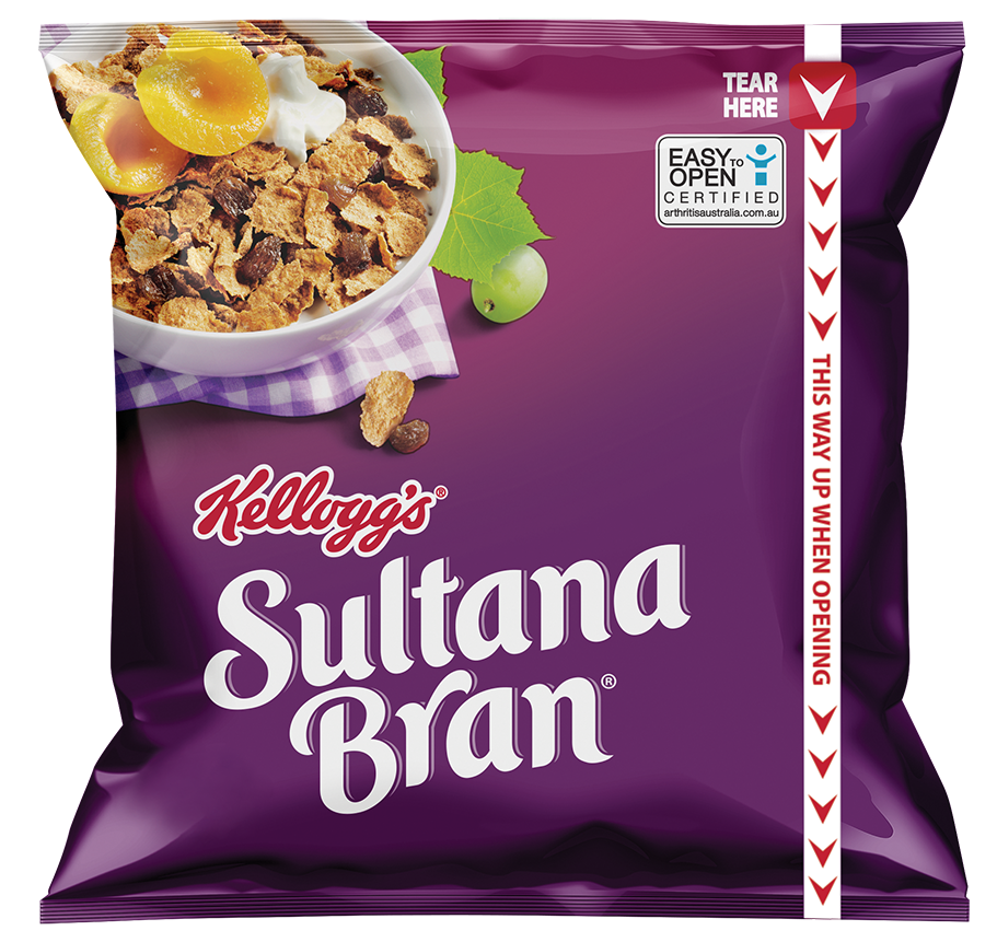 KELLOGGS SULTANA BRAN SACHET 30X30GM Pack Size: 30