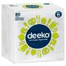 DEEKO 1PLY WHITE SERVIETTES 80’S Pack Size: 18