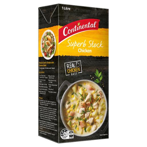 CONTINENTAL CHICKEN STOCK LIQUID 1L Pack Size: 8