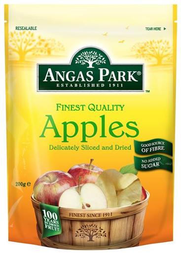 ANGAS PARK DRIED APPLES 200GM pack size: 6