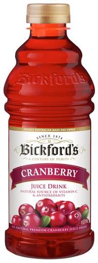 BICKFORDS CRANBERRY JUICE 1L Pack Size: 6