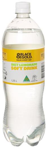 BLACK & GOLD DIET LEMONADE 1.25L Pack Size: 12