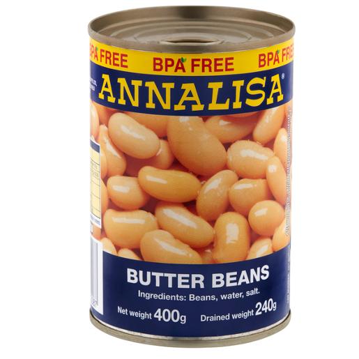 ANNALISA BUTTER BEANS 400GM Pack Size: 12