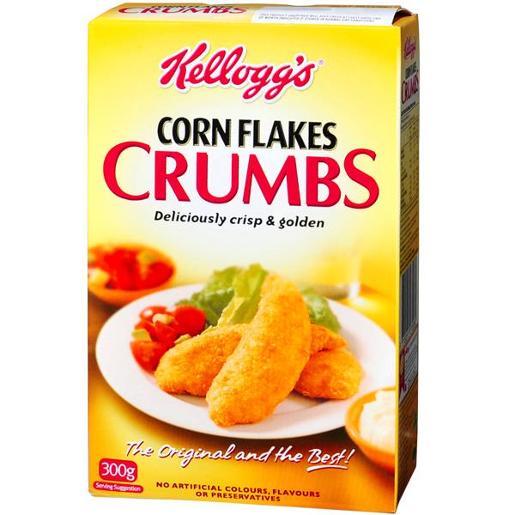 KELLOGGS CORN FLAKE CRUMBS 300GM pack size: 5