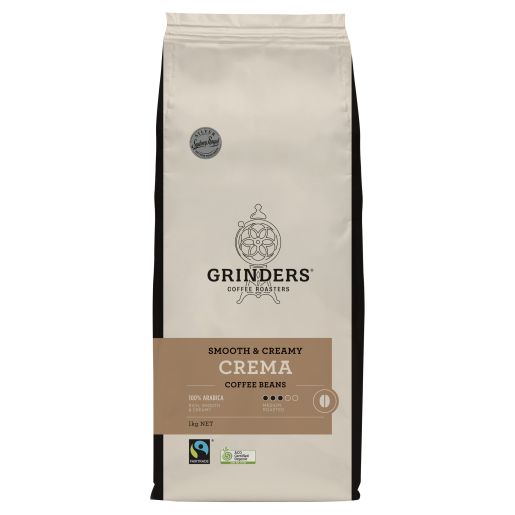 GRINDERS CREMA FTO BEANS SMOOTH & CREAMY 1KG Pack Size: 3