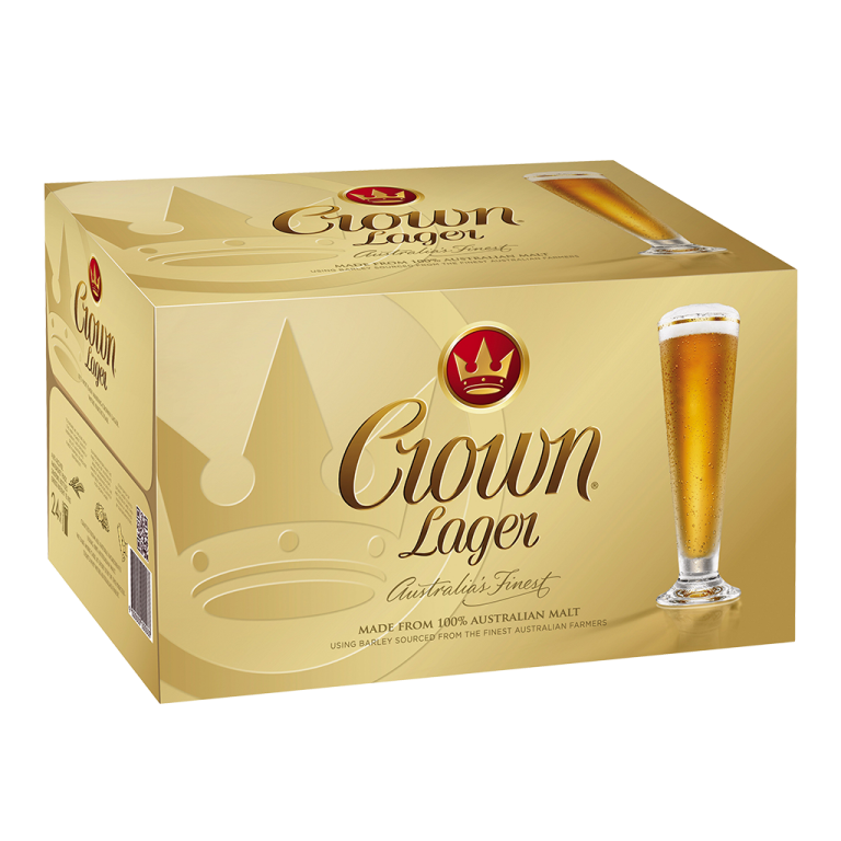CARLTON CROWN LAGER BEER 375ML Pack Size: 24