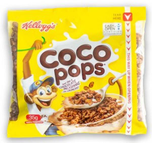 KELLOGGS COCO POPS SACHET 30X35GM Pack Size: 1