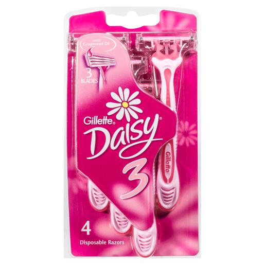 GILLETTE DAISY3  DISPOSABLE RAZOR 4S Pack Size: 6