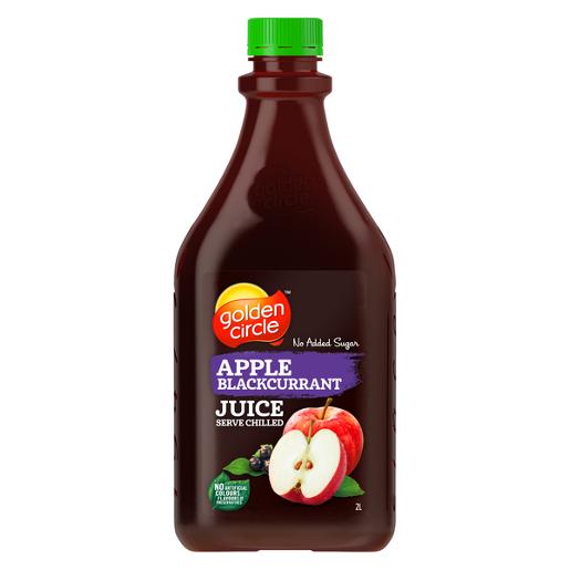 GOLDEN CIRCLE APPLE BLACKCURRENT FRUIT JUICE 2L Pack Size: 6