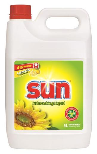 SUN RINSE HAND DISHWASHING LIQUID 5L Pack Size: 2