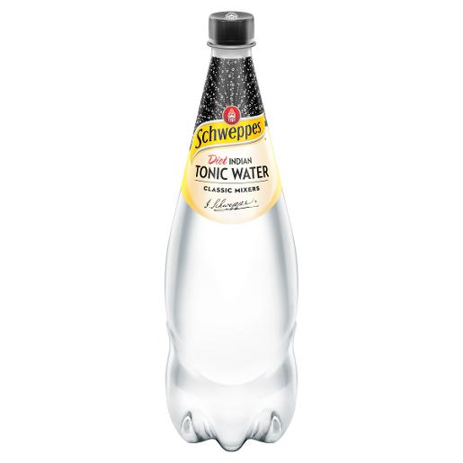 SCHWEPPES DIET INDIAN TONIC WATER 1.1L Pack Size: 12