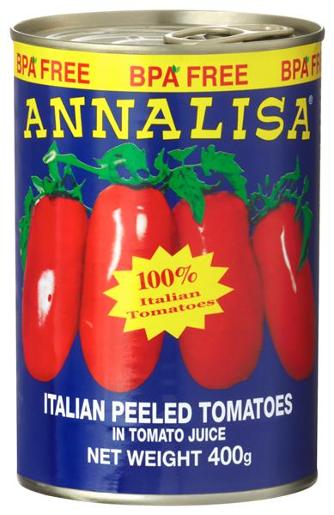 ANNALISA PEELED TOMATOES 400GM Pack Size: 24