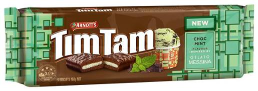 BISCUITS MESSINA CHOC MINT TIM TAM 160GM