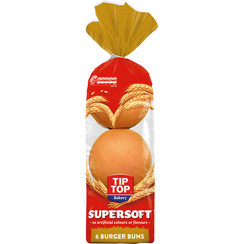 BREAD HAMBURGER BUN 6PK