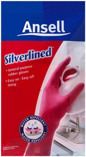 ANSELL MEDIUM PINK SILVERLINED GLOVE 1EA Pack Size: 12