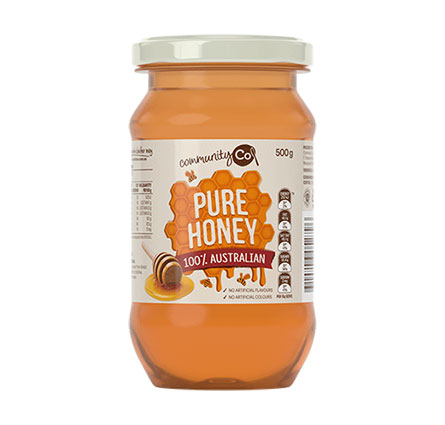 COMMUNITY CO HONEY JAR 500GM Pack Size: 12