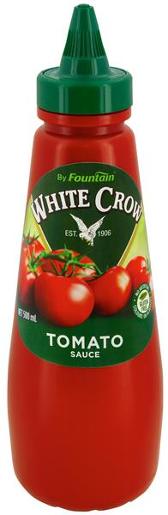 WHITE CROW TOMATO SAUCE SQUEEZE 500ML Pack Size: 12