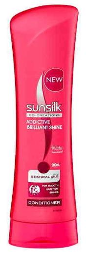SUN SILK ADDICTIVE BRILLIANT SHINE HAIR CONDITIONER 200ML Pack Size: 6