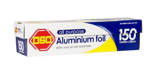 OSO FOIL ALL PURPOSE 30CM X 150M 1EA Pack Size: 6