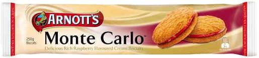 ARNOTTS BISCUITS MONTE CARLO ORIGINAL 250GM Pack Size: 20