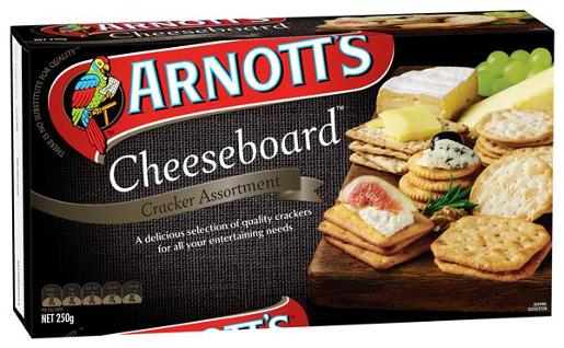 ARNOTTS CRACKERS CHEESEBOARD 250GM Pack Size: 12
