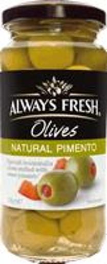 ALWAYS FRESH PIMENTO STUFFED SPANISH OLIVES 235GM Pack Size: 6