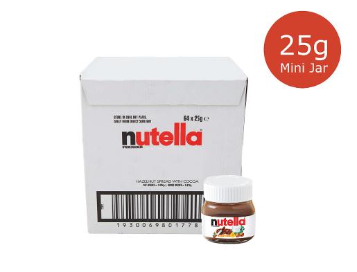 FERRERO NUTELLA MINI JAR 25GM Pack Size: 64