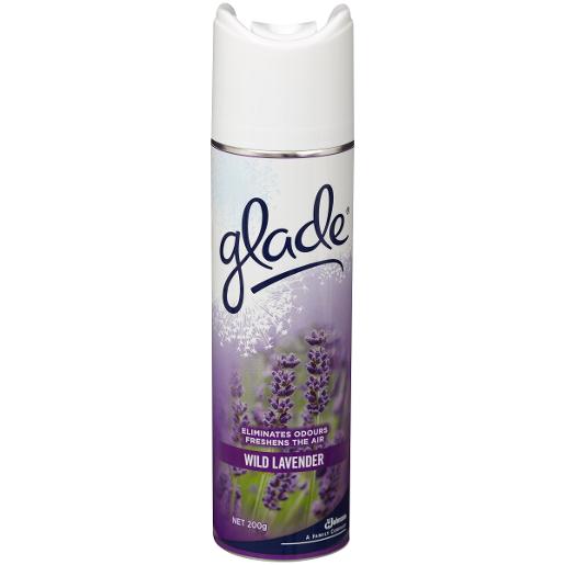 GLADE LAVENDER AIR FRESHENER AEROSOL 200GM Pack Size: 8