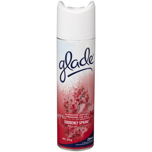 GLADE SUDDENLY SPRING AIR FRESHENER AEROSOL 200GM Pack Size: 8
