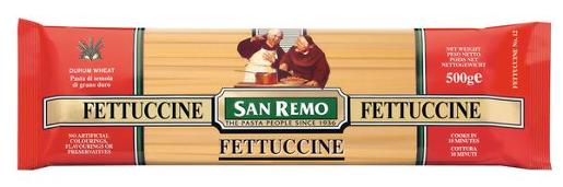 SAN REMO FETTUCCINE #12 500GM Pack Size: 20