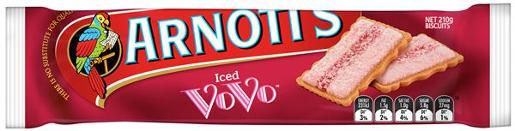 ARNOTTS BISCUITS ICED VO VO 210GM Pack Size: 15