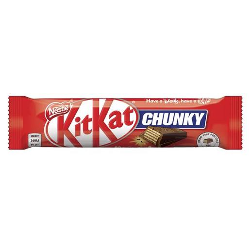 NESTLE KIT KAT CHUNKY CHOCOLATE BAR 50GM Pack Size: 36