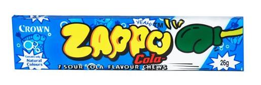 ZAPPO COLA CANDY 29GM Pack Size: 30