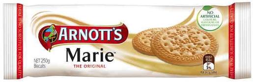 ARNOTTS BISCUITS MARIE 250G Pack Size: 20