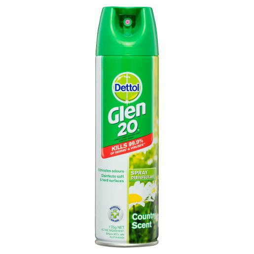 GLEN 20 DISINFECTANT SPRAY COUNTRY SCENT 175G Pack Size: 12