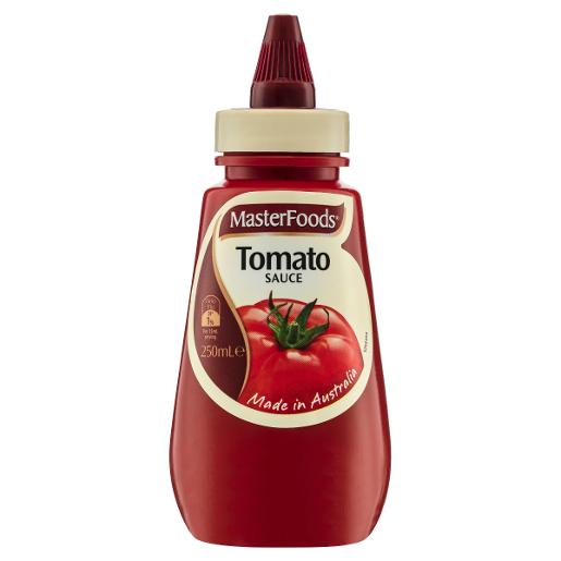 MASTERFOODS TOMATO SAUCE SQUEEZY 250ML Pack Size: 6