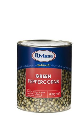 RIVIANA GREEN PEPPERCORN 800GM Pack Size: 12