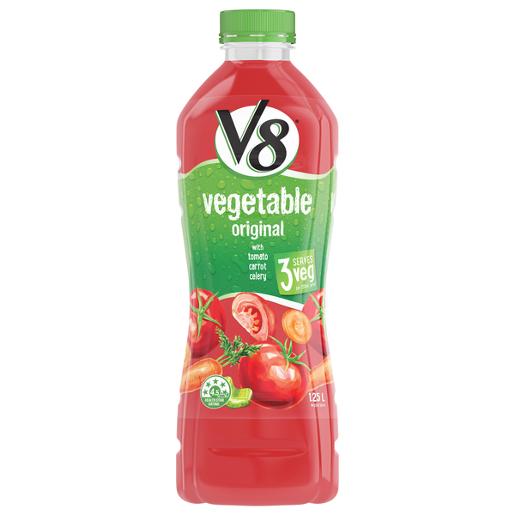 CAMPBELLS V8 JUICE VEGETABLE ORIGINAL 1.25L Pack Size: 6