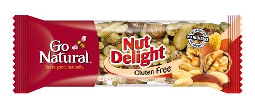 GO NATURAL BAR NUT DELIGHT 40GM Pack Size: 16