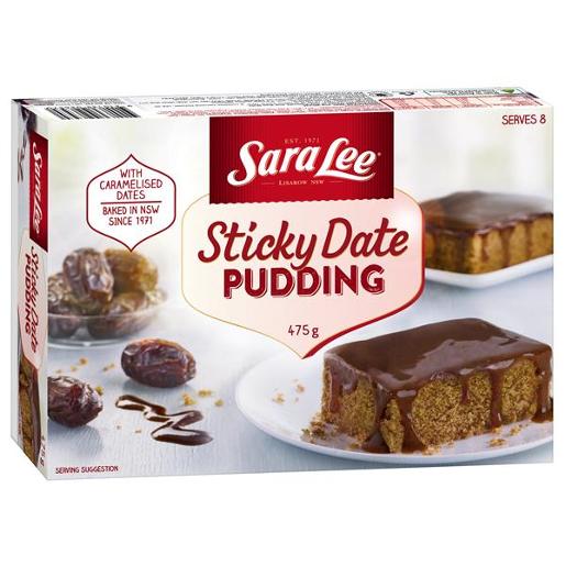SARA LEE STICKY DATE PUDDING 475GM Pack Size: 6