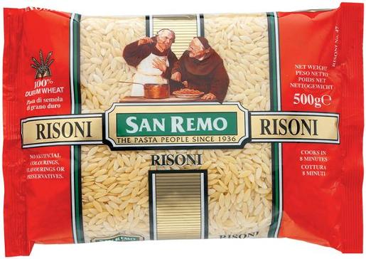 SAN REMO RISONI PASTA 500GM Pack Size: 12