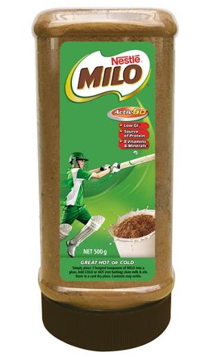 NESTLE MILO PLASTIC OFFICE JAR 500GM Pack Size: 12