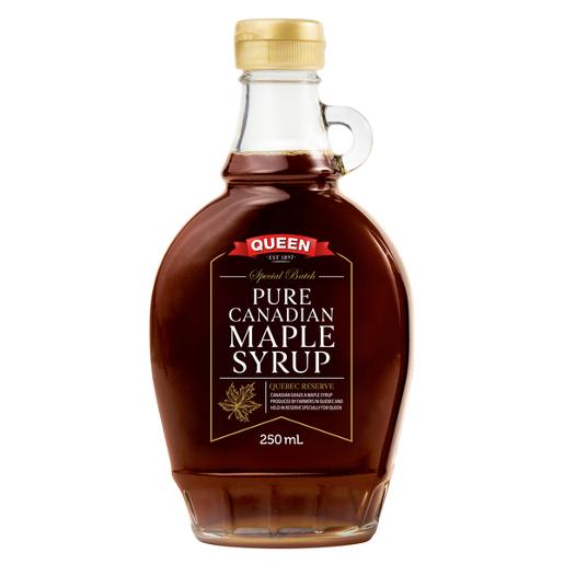 QUEEN 100% PURE CANADIAN MAPLE SYRUP 250ML Pack Size: 6