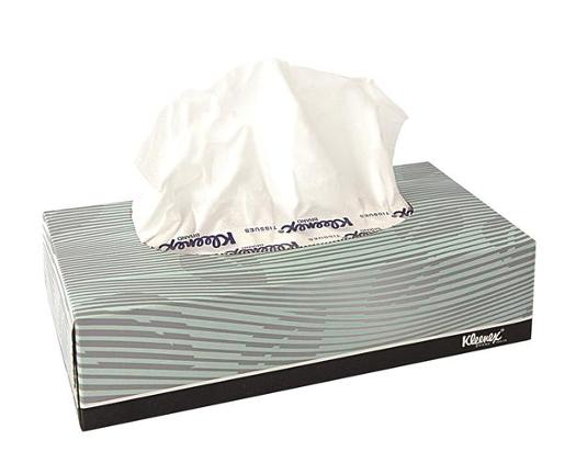 KLEENEX FACIAL TISSUE WHITE 100S Pack Size: 48