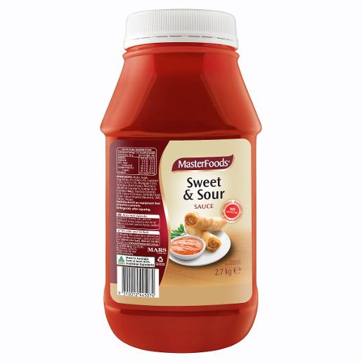 MASTERFOODS SWEET & SOUR SAUCE 2.7KG Pack Size: 6