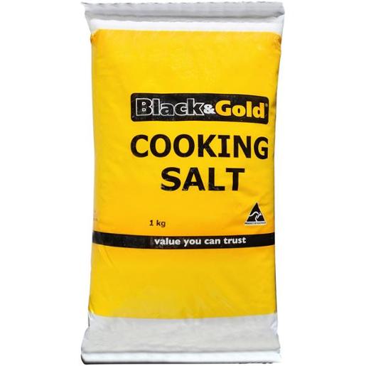 BLACK & GOLD COOKING SALT 1KG Pack Size: 12