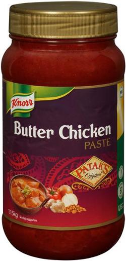 KNORR PATAKS BUTTER CHICKEN PASTE 1.15KG Pack Size: 4