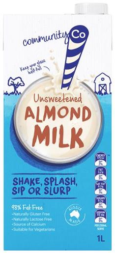 COMMUNITY CO ALMOND MILK 1L Pack Size: 8