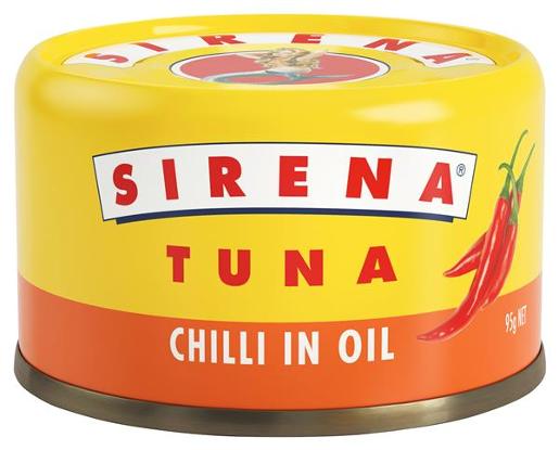 SIRENA TUNA CHILLI & OIL 95GM Pack Size: 24