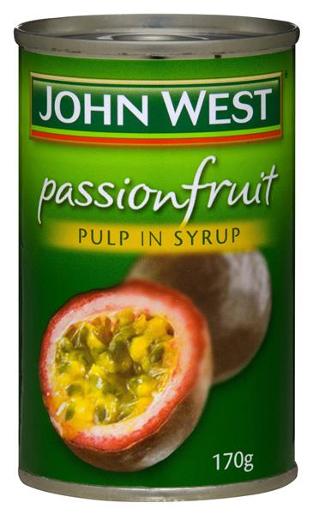 JOHN WEST PASSIONFRUIT PULP 170GM Pack Size: 24